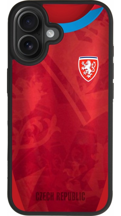 iPhone 17 Case Hülle - Silikon schwarz Tschechische Republik personalisierbares Fussballtrikot