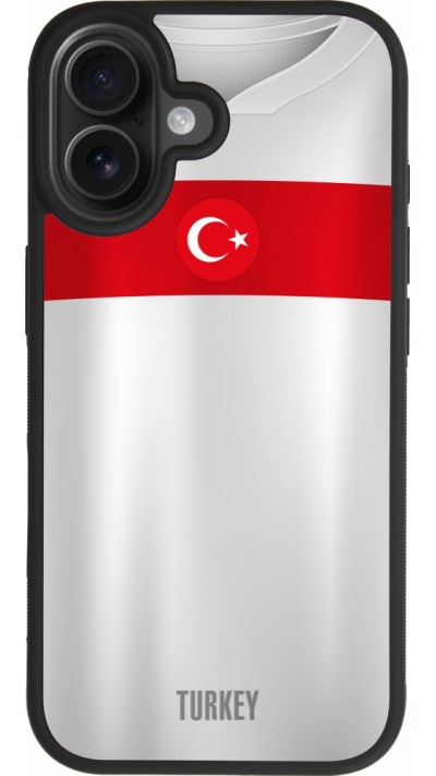 iPhone 17 Case Hülle - Silikon schwarz Türkei personalisierbares Fussballtrikot