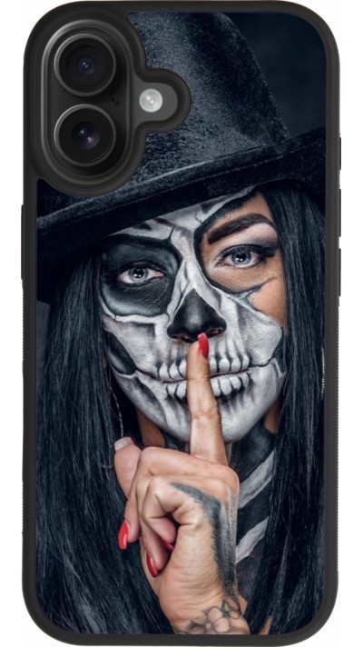 Coque iPhone 17 - Silicone rigide noir Halloween 18 19
