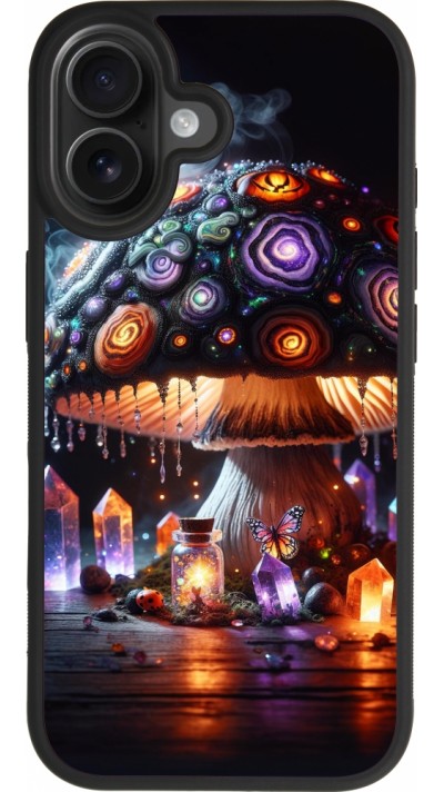 Coque iPhone 17 - Silicone rigide noir Halloween Potion Magic