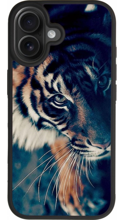 Coque iPhone 17 - Silicone rigide noir Incredible Lion