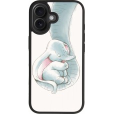 Coque iPhone 17 - Silicone rigide noir Mom 1903