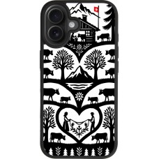 Coque iPhone 17 - Silicone rigide noir Poya Suisse 2