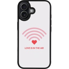 Coque iPhone 17 - Silicone rigide noir Saint Valentines Day 26 Love is in the air