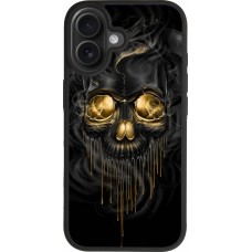 Coque iPhone 17 - Silicone rigide noir Skull 02