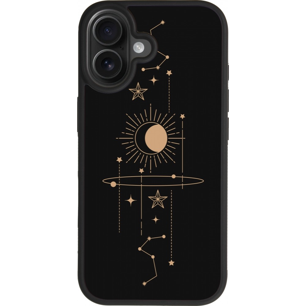 iPhone 17 Case Hülle - Silikon schwarz Spring 23 astro