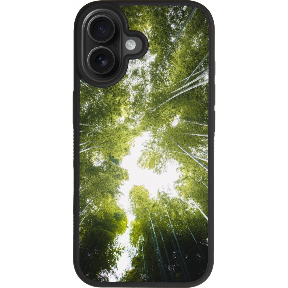 iPhone 17 Case Hülle - Silikon schwarz Spring 23 forest blue sky