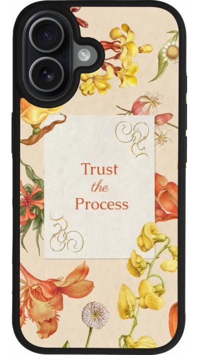 iPhone 17 Case Hülle - Silikon schwarz Trust the process Spring 2026