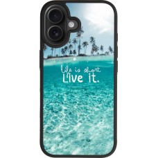 Coque iPhone 17 - Silicone rigide noir Summer 18 24