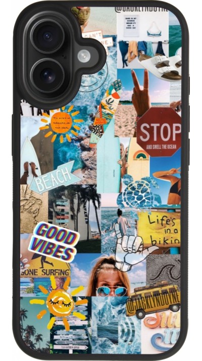 Coque iPhone 17 - Silicone rigide noir Summer 2021 15