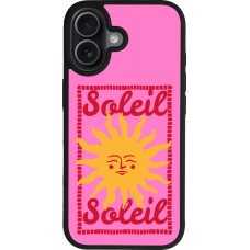 Coque iPhone 17 - Silicone rigide noir Sun sun 2026