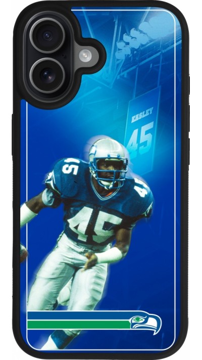 iPhone 17 Case Hülle - Silikon schwarz Super Bowl 26 Seattle 1