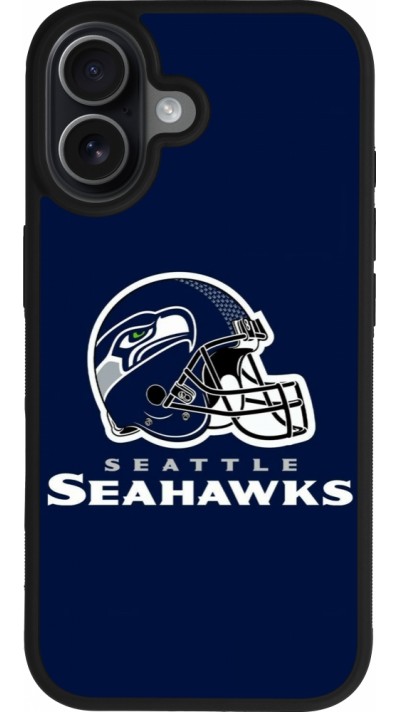 iPhone 17 Case Hülle - Silikon schwarz Super Bowl 26 Seattle 3