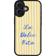 Coque iPhone 17 - Silicone rigide noir The good life 2026