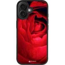 iPhone 17 Case Hülle - Silikon schwarz Valentine 2022 Rose