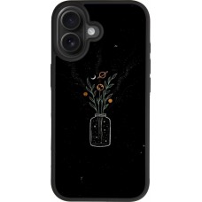 Coque iPhone 17 - Silicone rigide noir Vase black