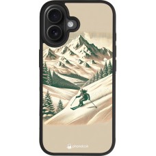 iPhone 17 Case Hülle - Silikon schwarz Vintage Skiberg