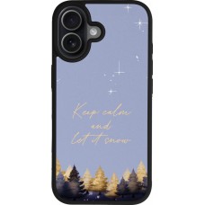 iPhone 17 Case Hülle - Silikon schwarz Winter 25 Winter illustration of trees