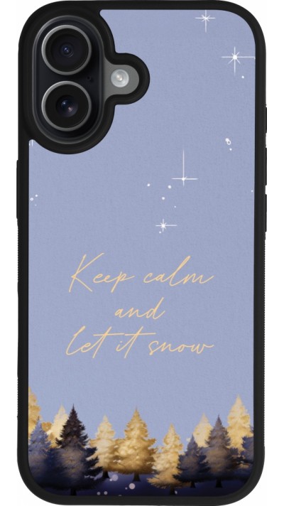 iPhone 17 Case Hülle - Silikon schwarz Winter 25 Winter illustration of trees