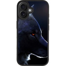 iPhone 17 Case Hülle - Silikon schwarz Wolf Shape
