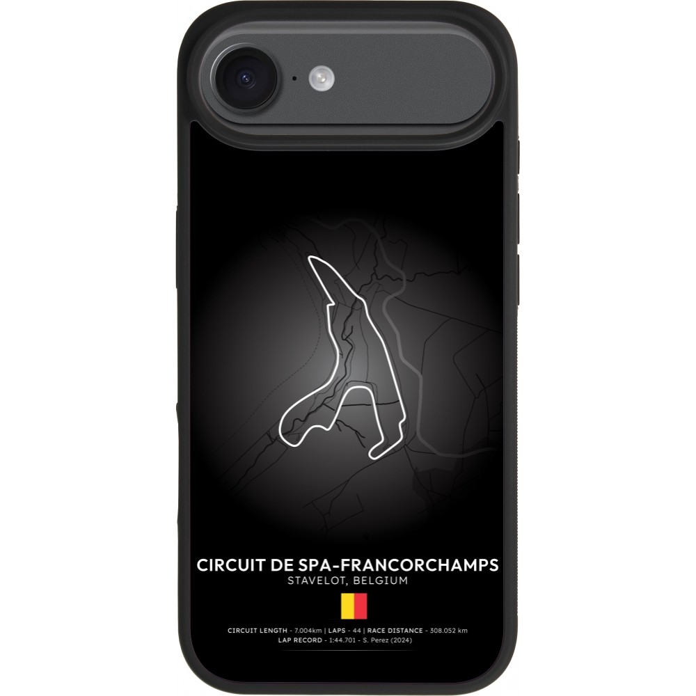 iPhone Air Case Hülle - Silikon schwarz F1 Track 2025 Belgium