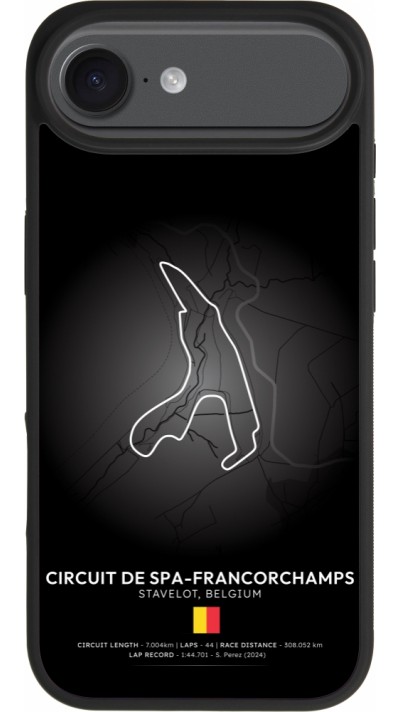 iPhone Air Case Hülle - Silikon schwarz F1 Track 2025 Belgium iPhone Air Case Hülle - Silikon schwarz F1 Track 2025 Belgium