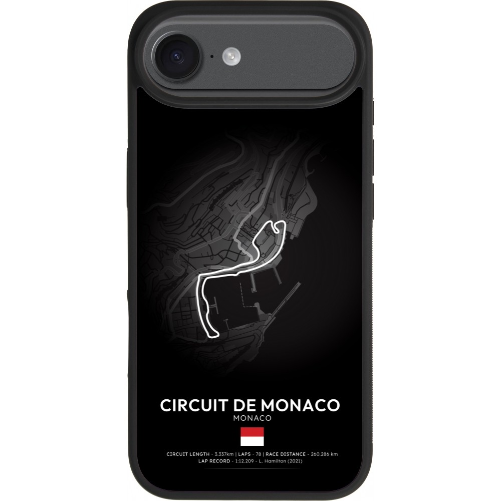 iPhone Air Case Hülle - Silikon schwarz F1 Track 2025 Monaco