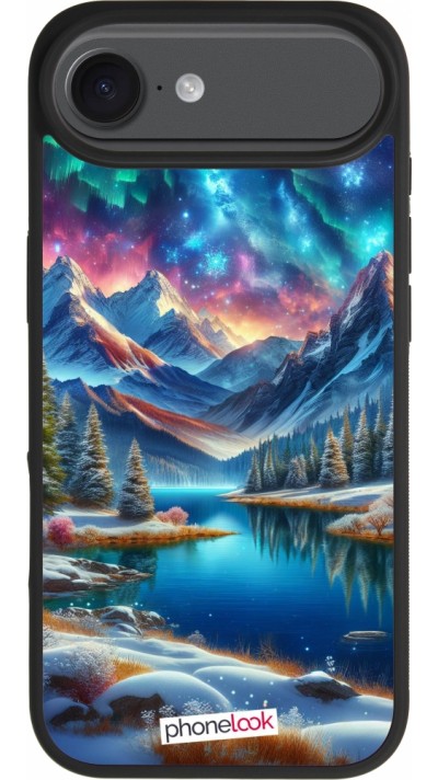 iPhone Air Case Hülle - Silikon schwarz Fantasiebergsee Himmel Sterne iPhone Air Case Hülle - Silikon schwarz Fantasiebergsee Himmel Sterne