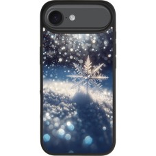 iPhone Air Case Hülle - Silikon schwarz Schneeflocke Solar Glanz