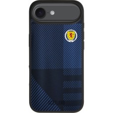 Coque iPhone Air - Silicone rigide noir Maillot de football Ecosse personnalisable