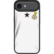 Coque iPhone Air - Silicone rigide noir Maillot de football Ghana 2022 personnalisable