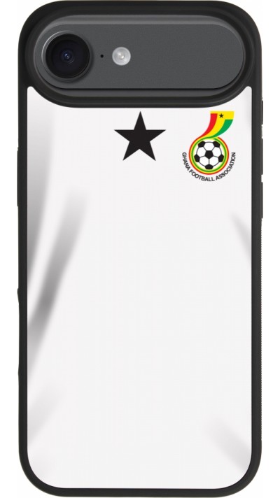 Coque iPhone Air - Silicone rigide noir Maillot de football Ghana 2022 personnalisable Coque iPhone Air - Silicone rigide noir Maillot de football Ghana 2022 personnalisable