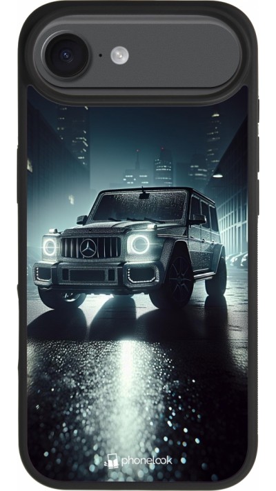 Coque iPhone Air - Silicone rigide noir Mercedes G AMG Night