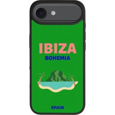 Coque iPhone Air - Silicone rigide noir Pop Summer Destination Ibiza