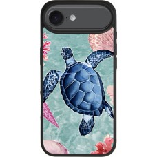 Coque iPhone Air - Silicone rigide noir Preppy Turtle