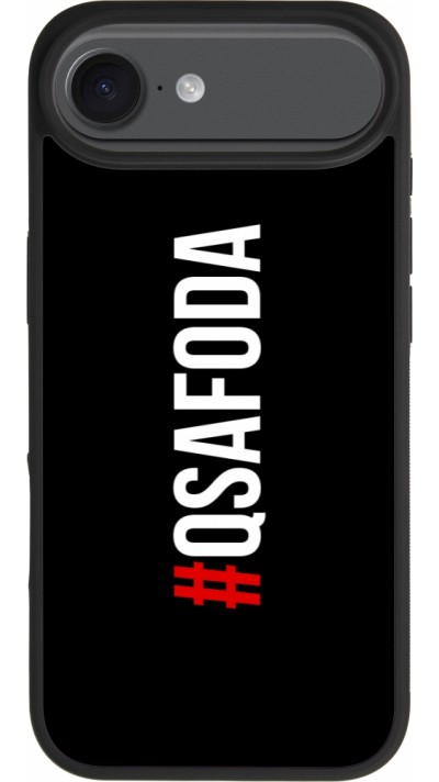 Coque iPhone Air - Silicone rigide noir Qsafoda 1