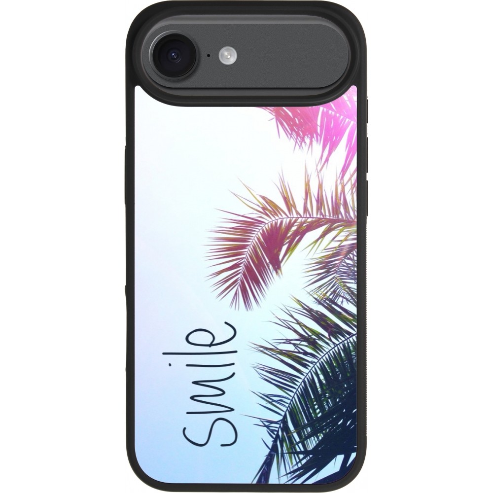 iPhone Air Case Hülle - Silikon schwarz Smile 05