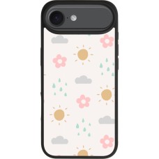 Coque iPhone Air - Silicone rigide noir Spring 23 weather