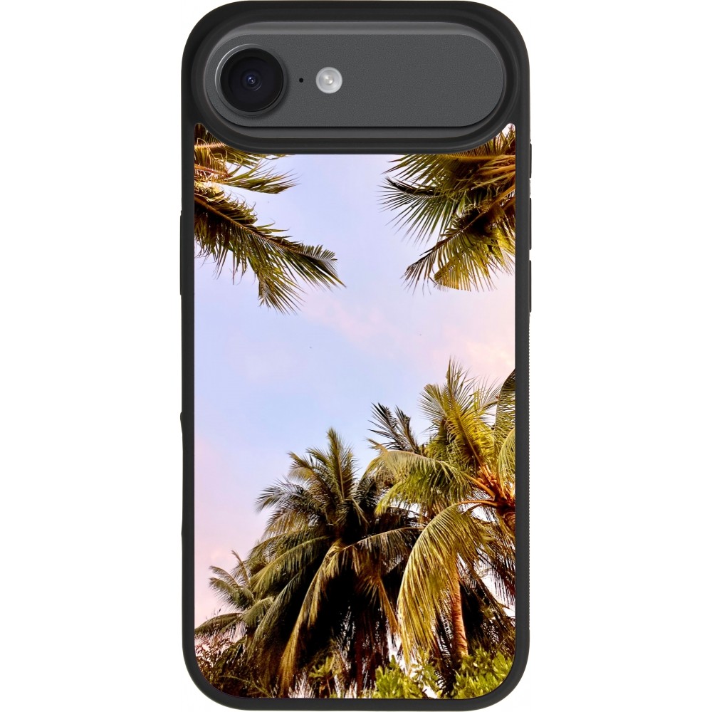 iPhone Air Case Hülle - Silikon schwarz Summer 2023 palm tree vibe