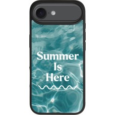 Coque iPhone Air - Silicone rigide noir Summer 2025 Summer is here