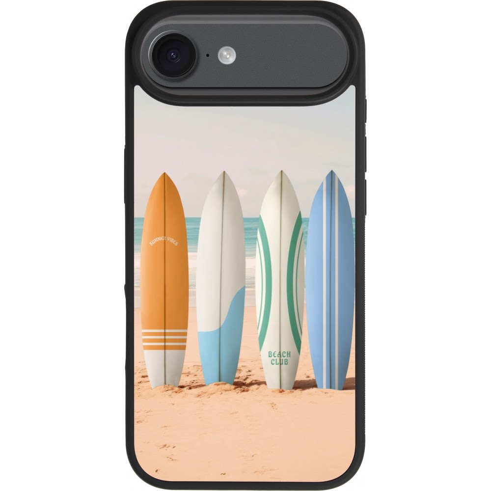 iPhone Air Case Hülle - Silikon schwarz Summer surfboard 2025