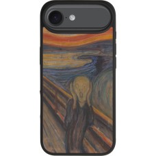 Coque iPhone Air - Silicone rigide noir Tableau art - Le Cri - Edvard Munch