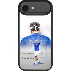 Coque iPhone Air - Silicone rigide noir Thank you Roger