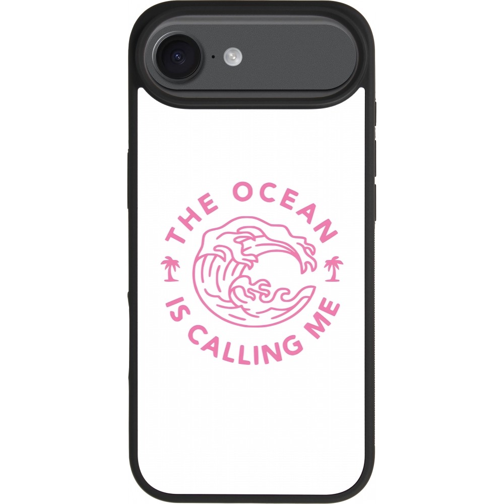 iPhone Air Case Hülle - Silikon schwarz The Ocean is calling me