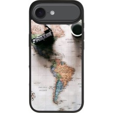 iPhone Air Case Hülle - Silikon schwarz Travel 01