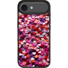 iPhone Air Case Hülle - Silikon schwarz Valentin 2025 Konfetti