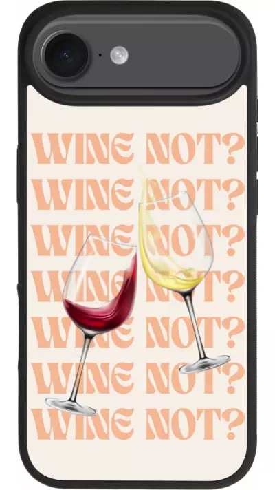 iPhone Air Case Hülle - Silikon schwarz Wine not