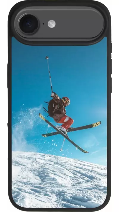 iPhone Air Case Hülle - Silikon schwarz Winter 22 Ski Jump
