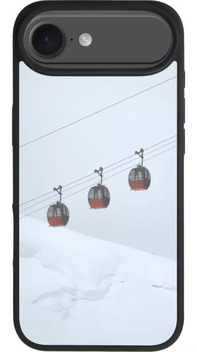iPhone Air Case Hülle - Silikon schwarz Winter 22 ski lift