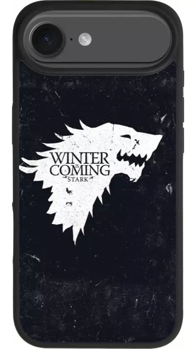iPhone Air Case Hülle - Silikon schwarz Winter is coming Stark